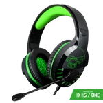 Kép 1/10 - Spirit of Gamer Fejhallgató - PRO-H3 Xbox (Xbox One/Series X/S, mikrofon, 3.5mm jack, hangerőszabályzó, 1m kábel, zöld)