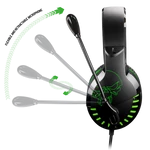 Kép 3/10 - Spirit of Gamer Fejhallgató - PRO-H3 Xbox (Xbox One/Series X/S, mikrofon, 3.5mm jack, hangerőszabályzó, 1m kábel, zöld)