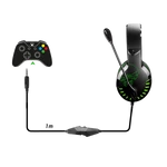 Kép 6/10 - Spirit of Gamer Fejhallgató - PRO-H3 Xbox (Xbox One/Series X/S, mikrofon, 3.5mm jack, hangerőszabályzó, 1m kábel, zöld)