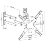 Kép 5/7 - Equip TV Fali sarok konzol - 650328 (23