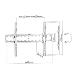 Kép 6/7 - Equip TV Fali konzol - 650332 (37