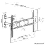 Kép 6/7 - Equip TV Fali konzol - 650342 (37