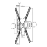 Kép 4/5 - Equip TV Fali konzol - 650405 (23