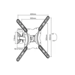 Kép 5/5 - Equip TV Fali konzol - 650406 (23