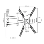 Kép 4/5 - Equip TV Fali konzol - 650407 (23