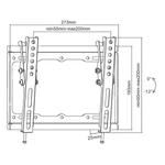 Kép 4/5 - Equip TV Fali konzol - 650408 (23