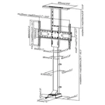 Kép 7/7 - Equip TV/Monitor állvány - 650606 (37