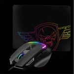 Kép 4/14 - Spirit of Gamer Egér - PRO-M3 RGB (Optikai, 7200DPI, 8 gomb, harisnyázott kábel, fekete) + egérpad