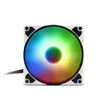 Kép 2/3 - Sharkoon Cooler 12cm - SilentStorm 120 PWM RGB Fan (20,4dB; 93,6 m3/h; 1400rpm; 3pin + 4pin csatlakozó; ház hűtésre)