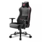 Kép 1/6 - Sharkoon Gamer szék - Skiller SGS30 Black/Pink (állítható magasság; állítható kartámasz; szövet; acél talp; 130kg-ig)