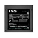 Kép 3/5 - DeepCool Tápegység 650W - PF650 (80 Plus, Aktív PFC, 12cm )