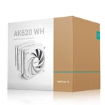 Kép 15/15 - DeepCool CPU Cooler - AK620 WH (28 dB; max, 117,21 m3/h; 4pin csatlakozó, 6 db heatpipe, 2x12cm, PWM)