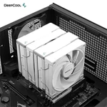 Kép 3/15 - DeepCool CPU Cooler - AK620 WH (28 dB; max, 117,21 m3/h; 4pin csatlakozó, 6 db heatpipe, 2x12cm, PWM)