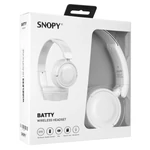 Kép 6/6 - Snopy Fejhallgató Vezeték Nélküli - SN-XBK33 BATTY White (Bluetooth/AUX/TF Card, hang.szab., mikrofon, fehér)
