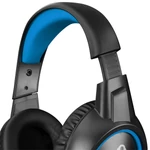 Kép 5/8 - Snopy Fejhallgató - SN-GX1 ERGO Blue (mikrofon, 3.5mm jack, hangerőszabályzó, nagy-párnás, 2.2m kábel, fekete-kék)