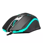 Kép 3/7 - Everest Gamer Egér - SM-G97 GANK  (1400 DPI, 4gomb, 1,5m harisnyázott kábel,optikai, fekete, RGB LED)