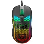 Kép 2/8 - Everest Gamer Egér - SM-G66 X-HOLE  (8000 DPI, 7gomb, 1,5m harisnyázott kábel,optikai, fekete, RGB LED)