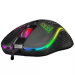 Kép 3/8 - Everest Gamer Egér - SM-G66 X-HOLE  (8000 DPI, 7gomb, 1,5m harisnyázott kábel,optikai, fekete, RGB LED)