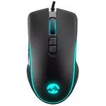 Kép 2/8 - Everest Gamer Egér - SM-G56 CORAX  (7200 DPI, 7gomb, 1,5m harisnyázott kábel,optikai, fekete, RGB LED)