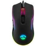 Kép 2/8 - Everest Gamer Egér - SM-G14 DUSK  (7200 DPI, 7gomb, 1,5m harisnyázott kábel,optikai, fekete, RGB LED)