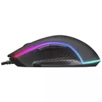 Kép 4/8 - Everest Gamer Egér - RAGE-X2  (6400 DPI, 7gomb, 1,5m harisnyázott kábel, optikai, fekete, RGB LED)