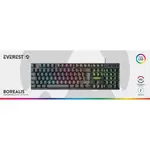 Kép 4/4 - Everest Gamer Billentyűzet - KB-188 Borealis Rainbow (N-key, USB, fekete, magyar, RGB LED)