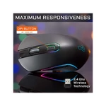 Kép 15/15 - The G-Lab Vezeték nélküli Gamer Egér - KULT XENON (5000 DPI, 6 gomb, makro, RGB LED, fekete)