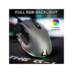 Kép 14/15 - The G-Lab Gamer Egér - KULT NITRO ATOM (4800 DPI, 9 gomb, makro, 1,8m kábel, RGB LED, fekete)