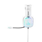 Kép 2/9 - The G-Lab Fejhallgató - KORP VANADIUM (mikrofon, USB, 3,5mm Jack, hangerőszabályzó, nagy-párnás, RGB, fehér)