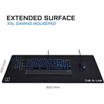 Kép 3/6 - The G-Lab Egérpad - PAD YTTRIUM XXL (900x400x4mm, vízálló, fekete)