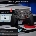 Kép 7/11 - The G-Lab Gamepad - K PAD THORIUM SW (Vezeték nélküli, USB, Bluetooth, PC/PS3/Nintendo)