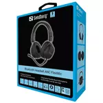 Kép 6/6 - Sandberg Wireless Fejhallgató - Bluetooth Headset ANC FlexMic (Bluetooth, hajlítható mikrofon, fekete)