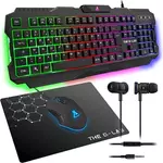 Kép 1/10 - The G-Lab Gaming kit - 4 in 1 COMBO HELIUM HU (KEYZ 120 billentyűzet, KULT HELIUM egér+pad, INT 100 fülhallgató, magyar)