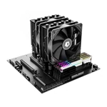 Kép 4/7 - ID-Cooling CPU Cooler - SE-207-XT ADVANCED (15.2-35.2 dB; max 140,16 m3/h; 4Pin csatlakozó, 7 db heatpipe, 2x12cm, PWM)