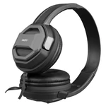 Kép 4/7 - Snopy Fejhallgató - SN-101 BONNY Grey (stereo, mikrofon, 3.5mm jack, hangerőszabályzó, 1m kábel, fekete-szürke)