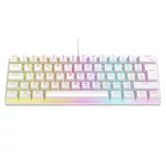 Kép 5/7 - Rampage Billentyűzet - PLOWER K60 White US (Vezetékes, Mechanikus, Blue switch, angol, fehér, RGB LED)