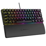 Kép 1/7 - Rampage Billentyűzet - PLOWER K60 Black US (Vezetékes, Mechanikus, Blue switch, angol, fekete, RGB LED)