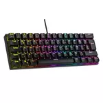 Kép 2/7 - Rampage Billentyűzet - PLOWER K60 Black US (Vezetékes, Mechanikus, Blue switch, angol, fekete, RGB LED)