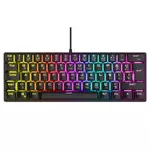 Kép 3/7 - Rampage Billentyűzet - PLOWER K60 Black US (Vezetékes, Mechanikus, Blue switch, angol, fekete, RGB LED)