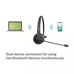 Kép 3/4 - Conceptronic Vezeték nélküli Fejhallgató - POLONA03B (BT5.0, hangerőszabályzó, felhajtható mikrofon, fekete)