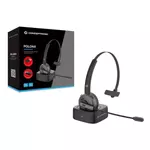 Kép 5/5 - Conceptronic Vezeték nélküli Fejhallgató - POLONA03BDA (BT+ USB adapter, hangerőszabályzó, felhajtható mikrofon, fekete)