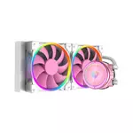 Kép 2/6 - ID-Cooling CPU Water Cooler - PINKFLOW 240 ARGB V2 (16,3-33,5dB; max. 93,78 m3/h; 2x12cm)