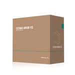 Kép 14/14 - DeepCool Számítógépház - CC560 A-RGB V2 (fekete, ablakos, 4x12cm venti, Mini-ITX / Micro-ATX / ATX, 1xUSB3.0, 1xUSB2.0)