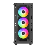 Kép 5/14 - DeepCool Számítógépház - CC560 A-RGB V2 (fekete, ablakos, 4x12cm venti, Mini-ITX / Micro-ATX / ATX, 1xUSB3.0, 1xUSB2.0)