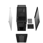 Kép 13/14 - DeepCool Számítógépház - CC560-100034 (fekete, ablakos, venti nélkül, Mini-ITX / Micro-ATX / ATX, 1xUSB3.0, 1xUSB2.0)