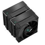 Kép 3/10 - DeepCool CPU Cooler - AK620 ZERO DARK (28 dB; max, 117,21 m3/h; 4pin csatlakozó, 6 db heatpipe, 2x12cm, PWM)
