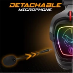 Kép 7/12 - Spirit of Gamer Wireless Fejhallgató - MIC-XH1500 (MultiPlatform, 7.1, mikrofon, hangerőszabályzó, nagy-párnás, fekete)