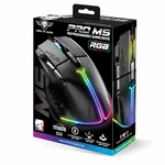 Kép 9/10 - Spirit of Gamer Egér - PRO-M5 RGB (Optikai, 12800DPI, 1000Hz, 8 gomb, harisnyázott kábel, fekete)