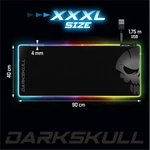 Kép 8/11 - Spirit of Gamer Egérpad - Darkskull RGB Mouse Pad XXXL (RGB háttérvilágítás, USB Hub, 900 x 400 x 4mm; fekete)