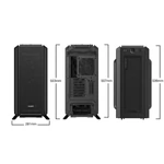 Kép 4/11 - Be Quiet! Számítógépház - Silent Base 802 Window Black (ATX, edzett üveg oldallap, fekete)
